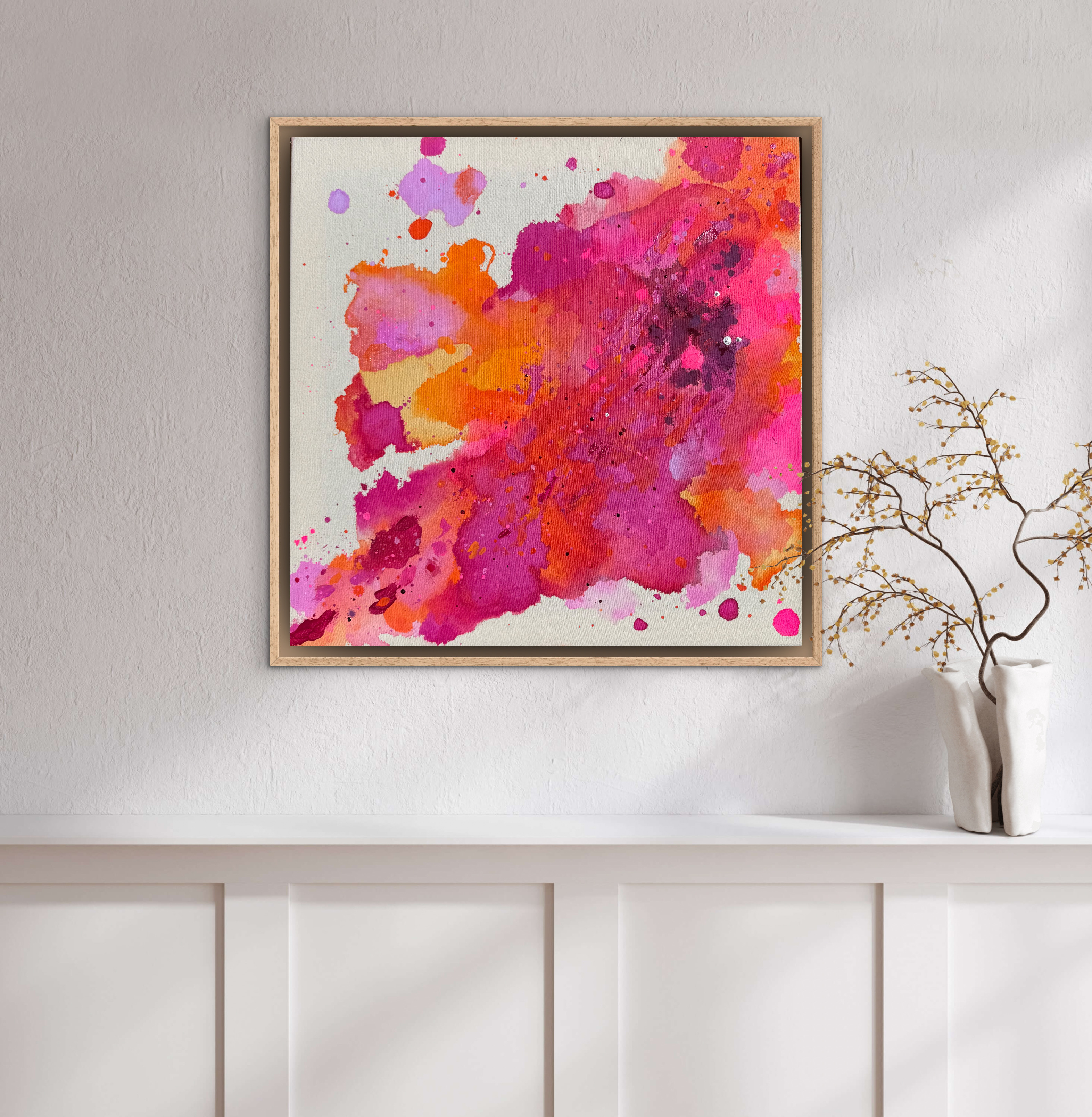 Nachblühen, 2026, Acryl auf roher Baumwollleinwand